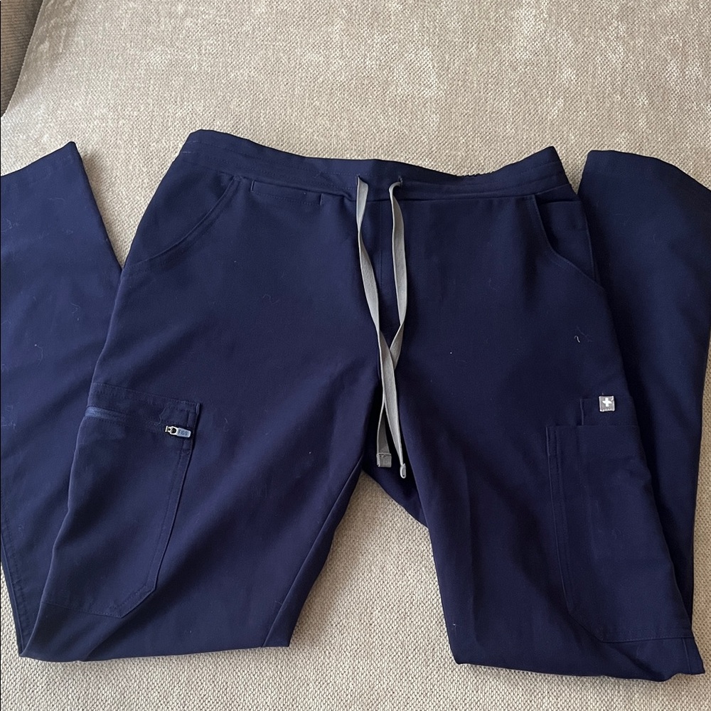 FIGS Navy Yola skinny scrub pants